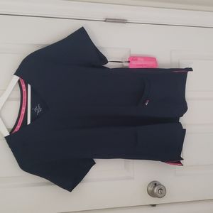 NWT Koi lite Navy Skype scrub top size large